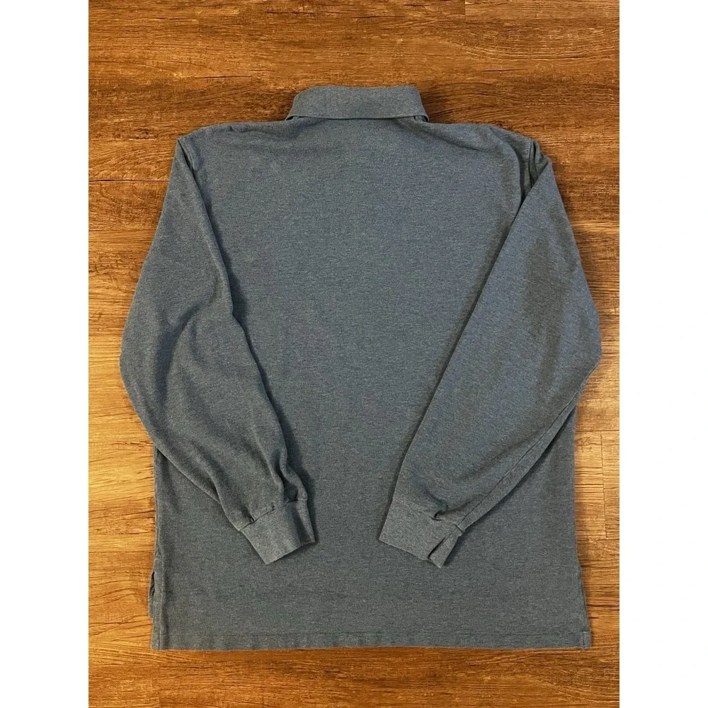 Polo Ralph Lauren Aqua Blue Long Sleeve Polo Shirt X-Large C26